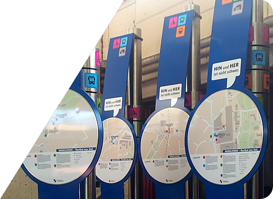 Metallbau Geerz - Infosäule für MobilStern